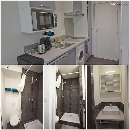 Joli Studio Bord De Mer A Marina Baie Des Anges شقة
